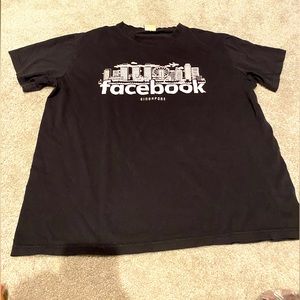 Facebook Singapore shirt black size S-M Men’s